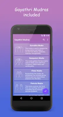 Mudras android App screenshot 1